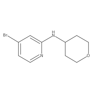 4-bromo-N-(tetrahydro-2H-pyran-4-yl)pyridin-2-amine结构式