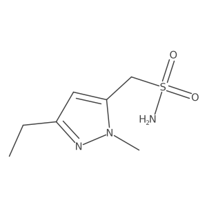 (3-Ethyl-1-methyl-1H-pyrazol-5-YL)methanesulfonamide结构式