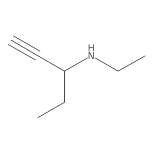 Ethyl(pent-1-yn-3-yl)amine Structure