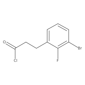 3-(3-Bromo-2-fluorophenyl)propanoyl chloride结构式