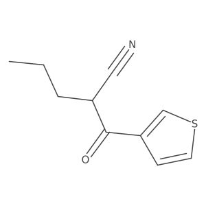 2-(Thiophene-3-carbonyl)pentanenitrile结构式