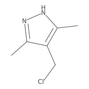 4-(chloromethyl)-3,5-dimethyl-1H-pyrazole Structure