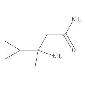 3-Amino-3-cyclopropylbutanamide结构式