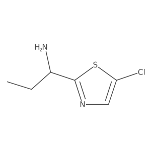 1-(5-Chloro-1,3-thiazol-2-yl)propan-1-amine Structure