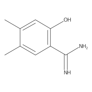 2-Hydroxy-4,5-dimethylbenzene-1-carboximidamide Structure