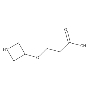 3-(Azetidin-3-yloxy)propanoic acid结构式