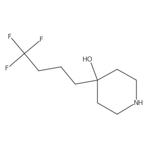 4-(4,4,4-Trifluorobutyl)piperidin-4-ol结构式