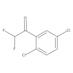 1-(2,5-Dichlorophenyl)-2,2-difluoroethanone结构式