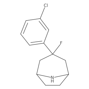3-(3-Chlorophenyl)-3-fluoro-8-azabicyclo[3.2.1]octane Structure