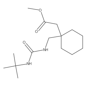 Methyl (1-{[(tert-butylcarbamoyl)amino]methyl}cyclohexyl)acetate Structure