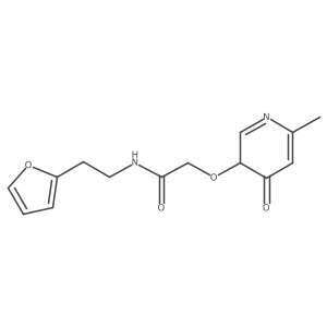 N-[2-(furan-2-yl)ethyl]-2-[(6-methyl-4-oxo-3H-pyridin-3-yl)oxy]acetamide Structure