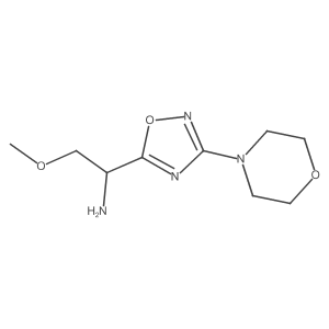 2-Methoxy-1-[3-(morpholin-4-yl)-1,2,4-oxadiazol-5-yl]ethan-1-amine Structure