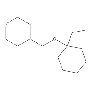 4-({[1-(Iodomethyl)cyclohexyl]oxy}methyl)oxane结构式