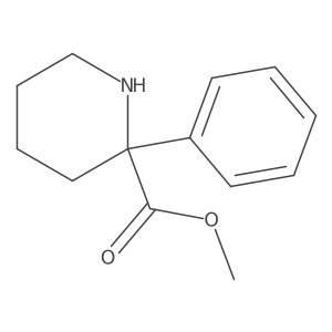 Methyl 2-phenylpiperidine-2-carboxylate结构式