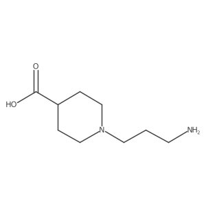 1-(3-Aminopropyl)piperidine-4-carboxylic acid Structure