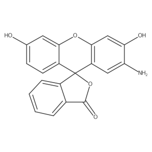 2'-amino-3',6'-dihydroxy-3H-spiro[2-benzofuran-1,9'-xanthen]-3-one结构式