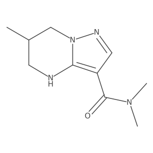 N,N,6-trimethyl-4H,5H,6H,7H-pyrazolo[1,5-a]pyrimidine-3-carboxamide结构式