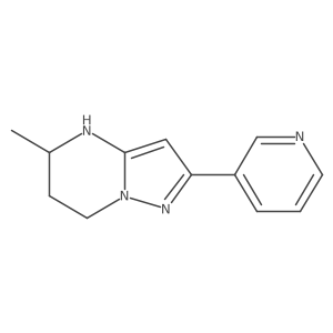 3-{5-methyl-4H,5H,6H,7H-pyrazolo[1,5-a]pyrimidin-2-yl}pyridine结构式