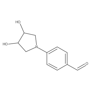 4-(3,4-Dihydroxypyrrolidin-1-yl)benzaldehyde Structure