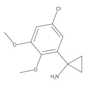 1-(5-Chloro-2,3-dimethoxyphenyl)cyclopropan-1-amine结构式