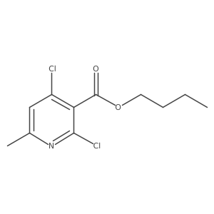 Butyl 2,4-dichloro-6-methylnicotinate结构式