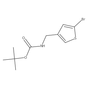 Tert-butyl ((5-bromothiophen-3-YL)methyl)carbamate结构式