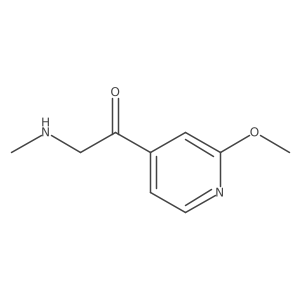 1-(2-Methoxypyridin-4-yl)-2-(methylamino)ethan-1-one Structure