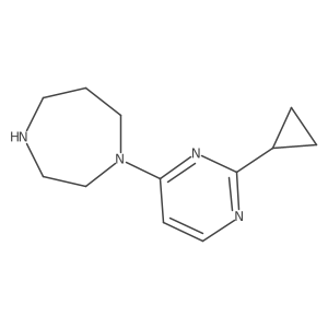 1-(2-Cyclopropylpyrimidin-4-yl)-1,4-diazepane Structure