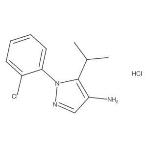 1-(2-chlorophenyl)-5-(propan-2-yl)-1H-pyrazol-4-amine hydrochloride Structure