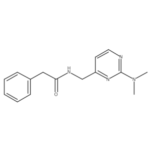 N-((2-(dimethylamino)pyrimidin-4-yl)methyl)-2-phenylacetamide结构式