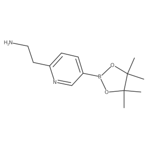 2-(5-(4,4,5,5-Tetramethyl-1,3,2-dioxaborolan-2-yl)pyridin-2-yl)ethan-1-amine Structure