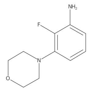 2-Fluoro-3-morpholin-4-ylaniline Structure