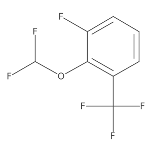 2-Difluoromethoxy-3-fluorobenzotrifluoride结构式