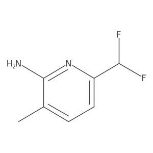 6-(Difluoromethyl)-3-methylpyridin-2-amine结构式