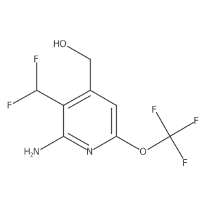 (2-Amino-3-(difluoromethyl)-6-(trifluoromethoxy)pyridin-4-yl)methanol Structure