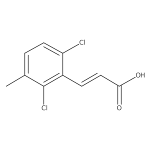 2,6-Dichloro-3-methylcinnamic acid结构式