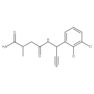 2-[carbamoyl(methyl)amino]-N-[cyano(2,3-dichlorophenyl)methyl]acetamide结构式
