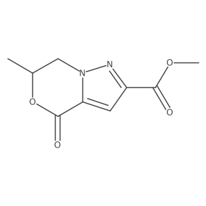 Methyl 6-methyl-4-oxo-6H,7H-pyrazolo[3,2-C][1,4]oxazine-2-carboxylate结构式