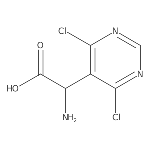 2-Amino-2-(4,6-dichloropyrimidin-5-yl)acetic acid Structure