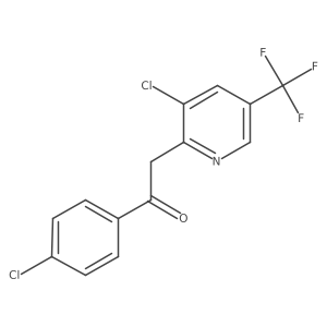 2-(3-Chloro-5-(trifluoromethyl)pyridin-2-yl)-1-(4-chlorophenyl)ethanone Structure
