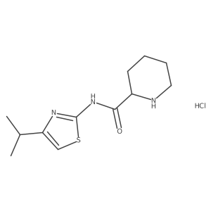 N-(4-Isopropylthiazol-2-yl)piperidine-2-carboxamide hydrochloride Structure