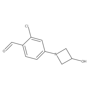 2-Chloro-4-(3-hydroxyazetidin-1-yl)benzaldehyde结构式