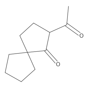 2-Acetylspiro[4.4]nonan-1-one Structure