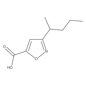 3-(Pentan-2-yl)-1,2-oxazole-5-carboxylic acid结构式