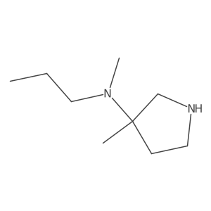 N,3-dimethyl-N-propylpyrrolidin-3-amine Structure