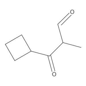 3-Cyclobutyl-2-methyl-3-oxopropanal Structure