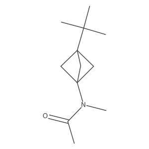 N-{3-tert-butylbicyclo[1.1.1]pentan-1-yl}-N-methylacetamide Structure