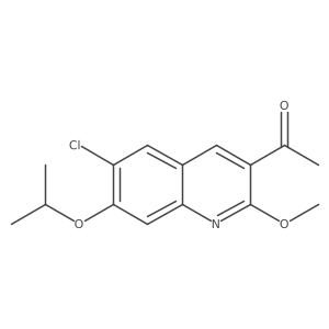 1-(6-Chloro-7-isopropoxy-2-methoxyquinolin-3-yl)ethanone Structure