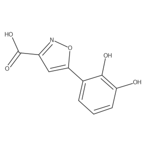 5-(2,3-Dihydroxyphenyl)-1,2-oxazole-3-carboxylic acid结构式