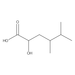 2-Hydroxy-4,5-dimethylhexanoic acid结构式